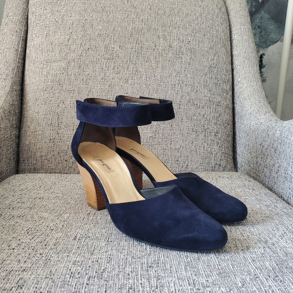 🌟 Paul Green TBlock-heel Sandals, Navy (5.5 UK, 8.0 US)
